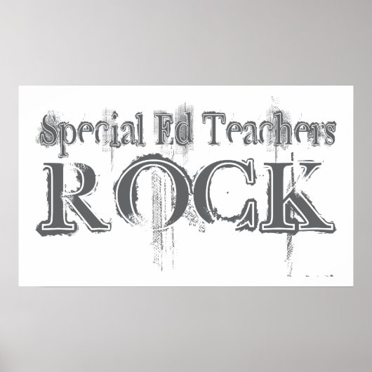 Poster Special Ed Teachers Rock (Devant)