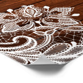 Poster Spécial - Fête des mariées rustique 20x30 (Coin)