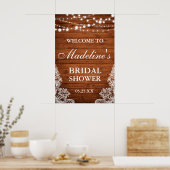 Poster Spécial - Fête des mariées rustique 20x30 (Cuisine)