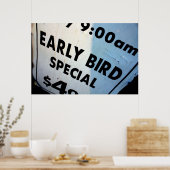 Poster Spécial pour les premiers oiseaux (Cuisine)