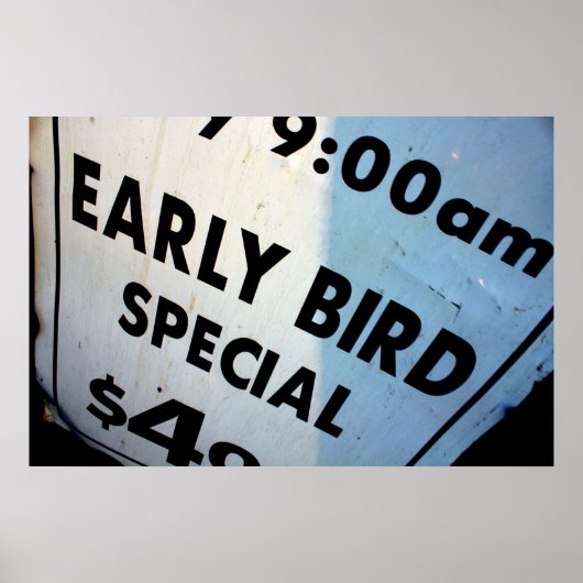 Poster Spécial pour les premiers oiseaux (Devant)