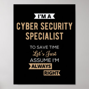 Poster Spécialiste de la cybersécurité