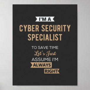Poster Spécialiste de la cybersécurité