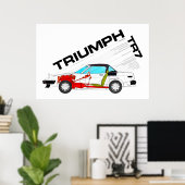 Poster Spécification Triumph TR7 Drophead (Bureau à domicile)