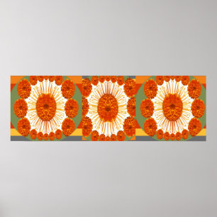 Poster Spectacle de Fleurs MARIGOLD : Art Décoratif