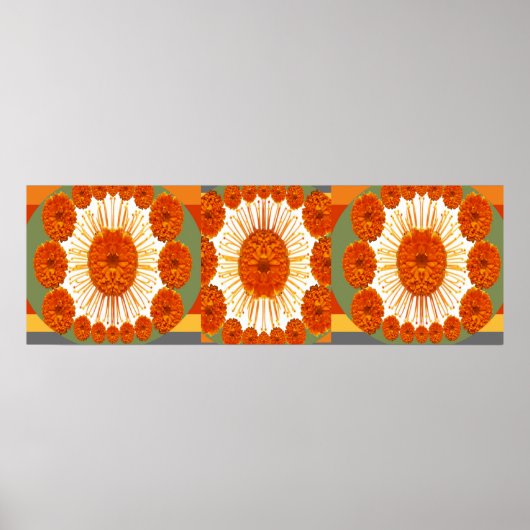 Poster Spectacle de Fleurs MARIGOLD : Art Décoratif (Devant)