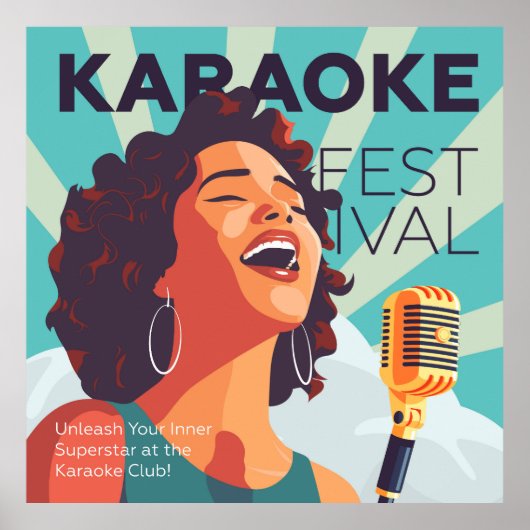 Poster Spectacle du Karaoke (Devant)