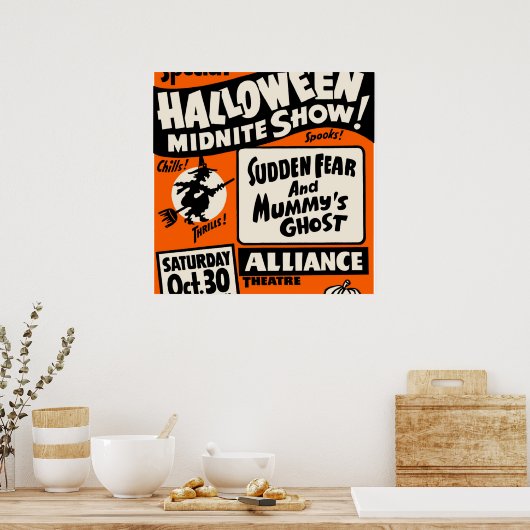 Poster Spectacle du Midnite d'Halloween (Cuisine)