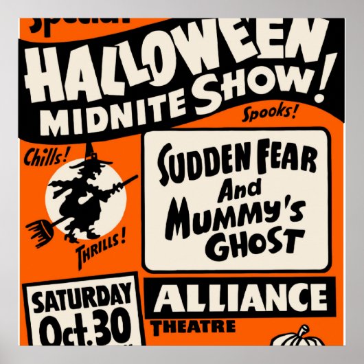 Poster Spectacle du Midnite d'Halloween (Devant)