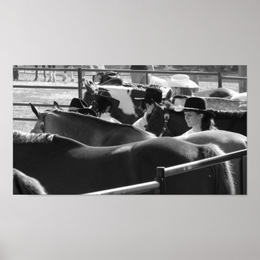 Poster Spectacle en noir et blanc (Devant)