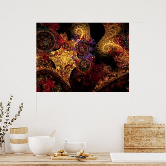 Poster Spectacle fractal (Cuisine)