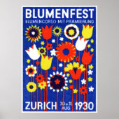 Poster Spectacle suisse de fleurs 1930 (Devant)