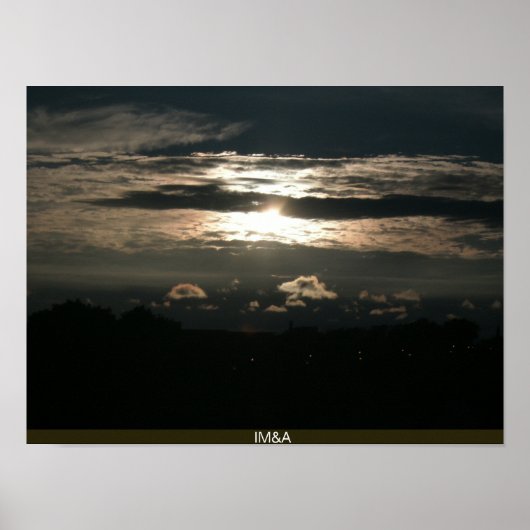 Poster Spectaculaire ciel de fond (Devant)
