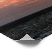 Poster Spectaculaire coucher de soleil de Maui avec affic (Coin)