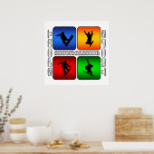 Poster Spectaculaire snowboard (Cuisine)