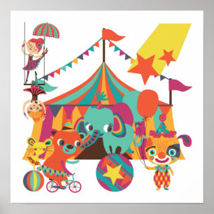 Poster Spectateurs de cirque