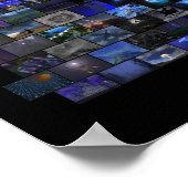 Poster Spectre de blasphème numérique Mosaïque (noir) (Coin)