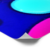 Poster Spectre de cercles Abstraits colorés (Coin)
