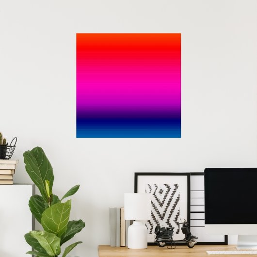 Poster Spectre de Couleurs Horizontales - 4 (Bureau à domicile)