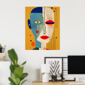 Poster Spectre de perception Abstrait (Bureau à domicile)