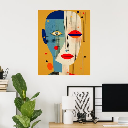 Poster Spectre de perception Abstrait (Bureau à domicile)