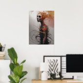 Poster Spectre en fleurs (Bureau à domicile)