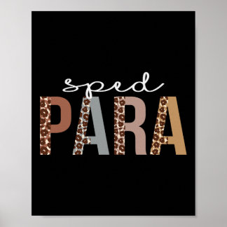 Poster Sped Para Leopard Appréciation Amusement Pour Les