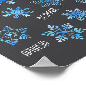 Poster Speech Therapy Snowflake Winter Vocabulary Theme F (Coin)