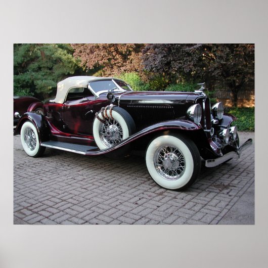Poster Speedster d'Auburn 1932 (Devant)