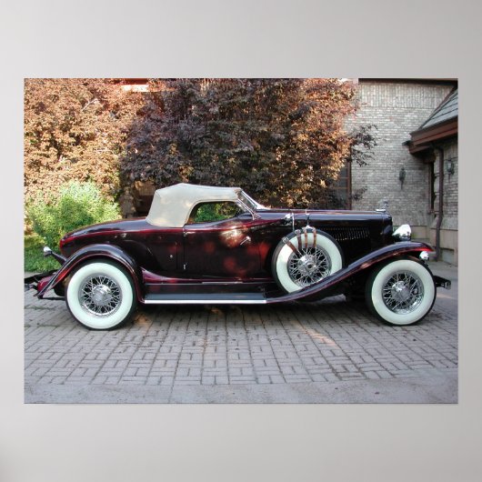 Poster Speedster d'Auburn 1932 (Devant)