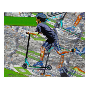 Poster Speedster - Stunt Scooter Rider