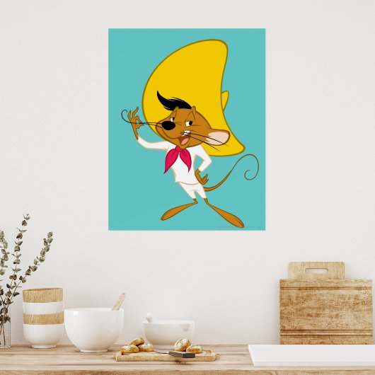 Poster SPEEDY GONZALES™ Mustache (Cuisine)
