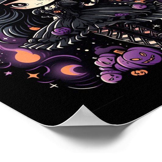 Poster Spellbound Spirits Halloween Witch Art (Coin)