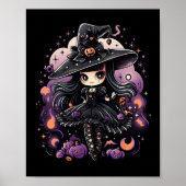 Poster Spellbound Spirits Halloween Witch Art (Devant)