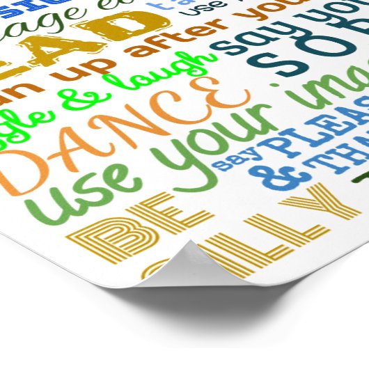 Poster spelregels (Hoek)