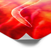 Poster Sperme Reproductif Homme Entrant Dans L'Oeuf (Coin)