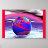 Poster Sphère Bow rouge (Devant)