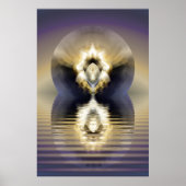 Poster sphère dorée (Devant)