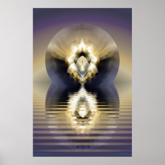 Poster sphère dorée