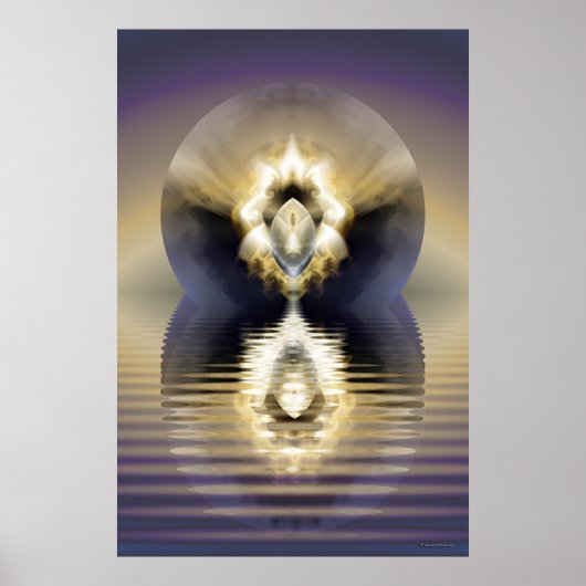 Poster sphère dorée (Devant)