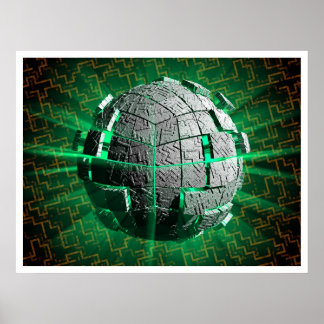 Poster Sphère technologique