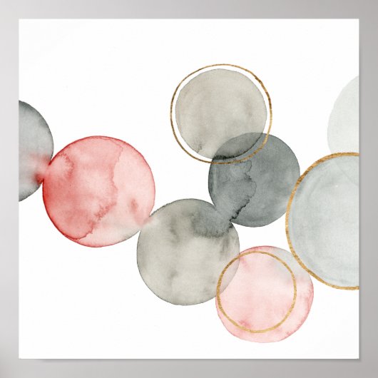 Poster Sphères dorées (Devant)