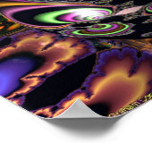 Poster Sphères fractales réfléchissantes (Coin)