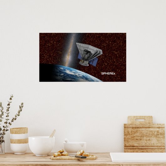 Poster SPHEREx Chasseur Galaxy Spacecraft (Cuisine)