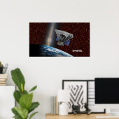 Poster SPHEREx Chasseur Galaxy Spacecraft (Bureau à domicile)