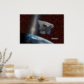 Poster SPHEREx Chasseur Galaxy Spacecraft (Cuisine)
