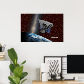 Poster SPHEREx Chasseur Galaxy Spacecraft (Bureau à domicile)