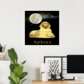 Poster sphinx à l'affiche du soir (Bureau à domicile)