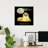 Poster sphinx à l'affiche du soir (Bureau à domicile)