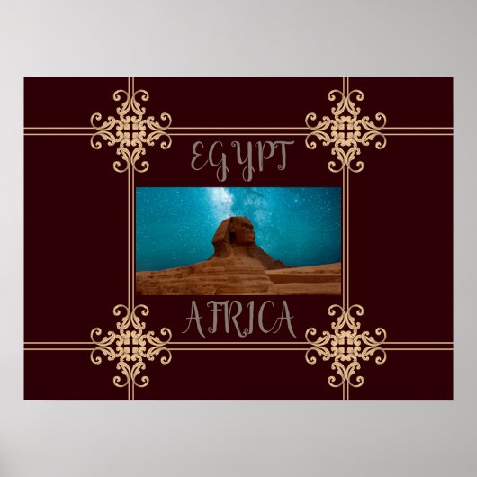 Poster Sphinx : Égypte (Devant)